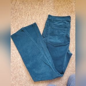 CAbi turquoise corduroy skinnies